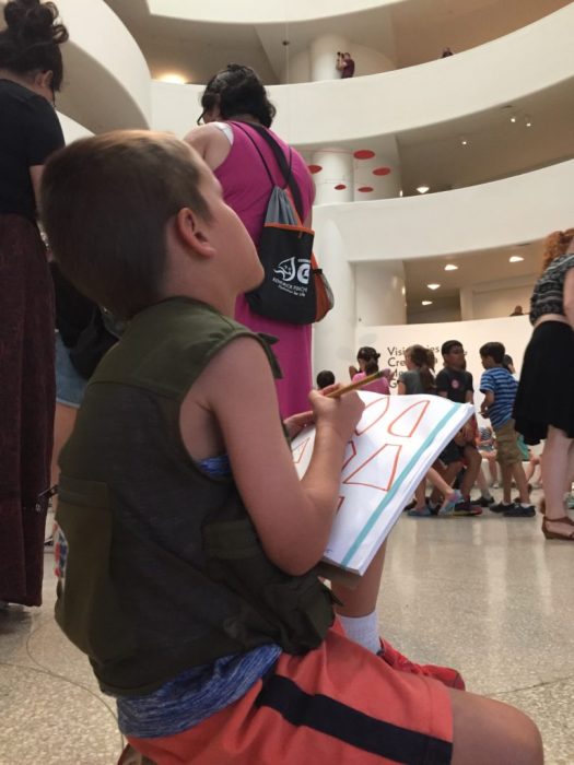 Learning about Shapes at the Guggenheim in NYC