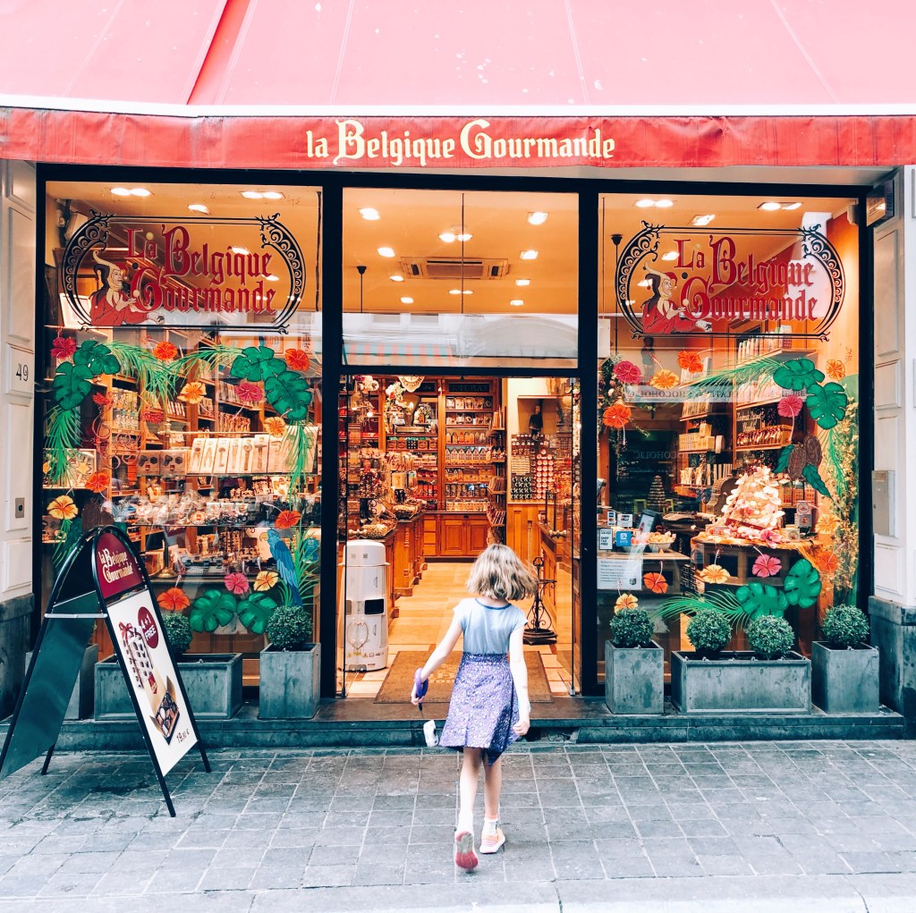 Chocolate Shop in Brussels Belgium : Photo by Bambini Travel