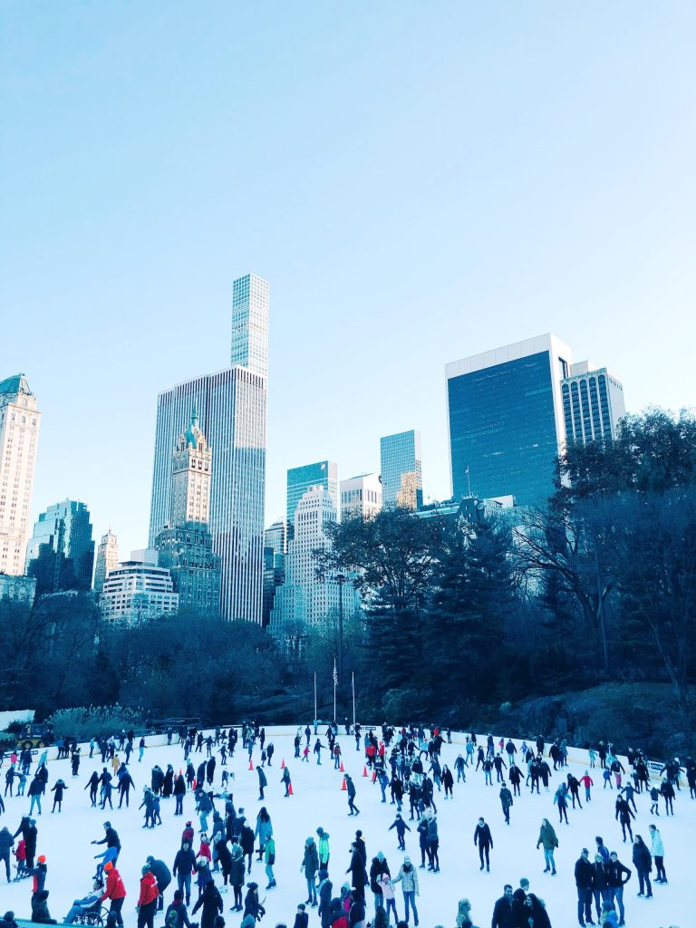 Wollman Rink Ice Skating in Central Park :: Thanksgiving Weekend in NYC with Kids from Bambini Travel