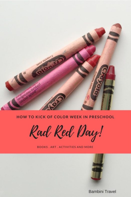 Kick of Preschool Rainbow Week with Rad Red Day Books and Activity Ideas