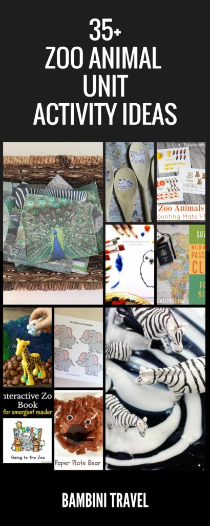 35+ Zoo Animal Unit Learning Activity Ideas for All Ages including Babies, Toddlers, Preschoolers and Early Elementary School Kindergarten and First Graders