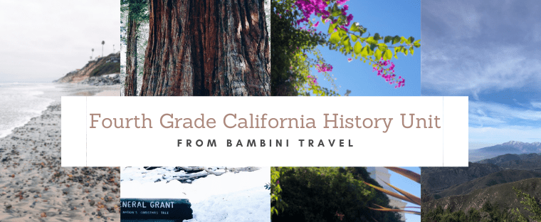 All About California Unit for Fourth Grade