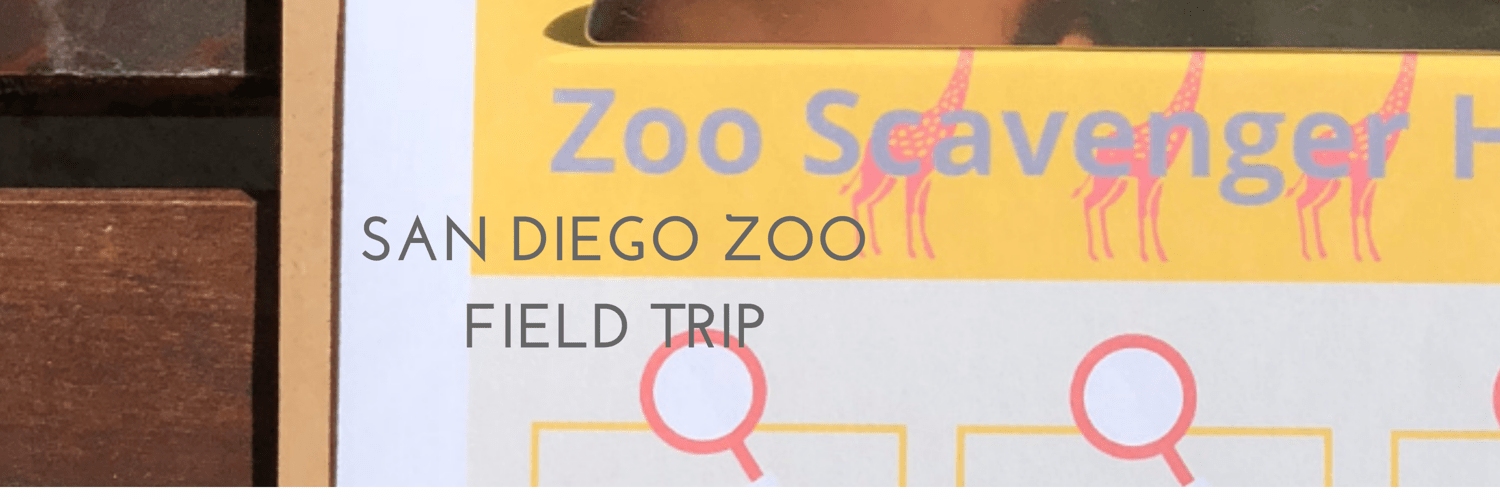 San Diego Zoo Field Trip plus FREE Zoo Scavenger Hunt